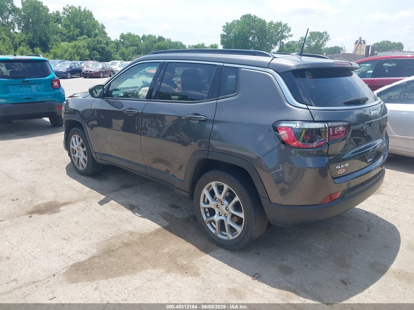 Vin: 3c4njdfb6nt204055, lot: 45810090, jeep compass latitude lux 4x4 20223