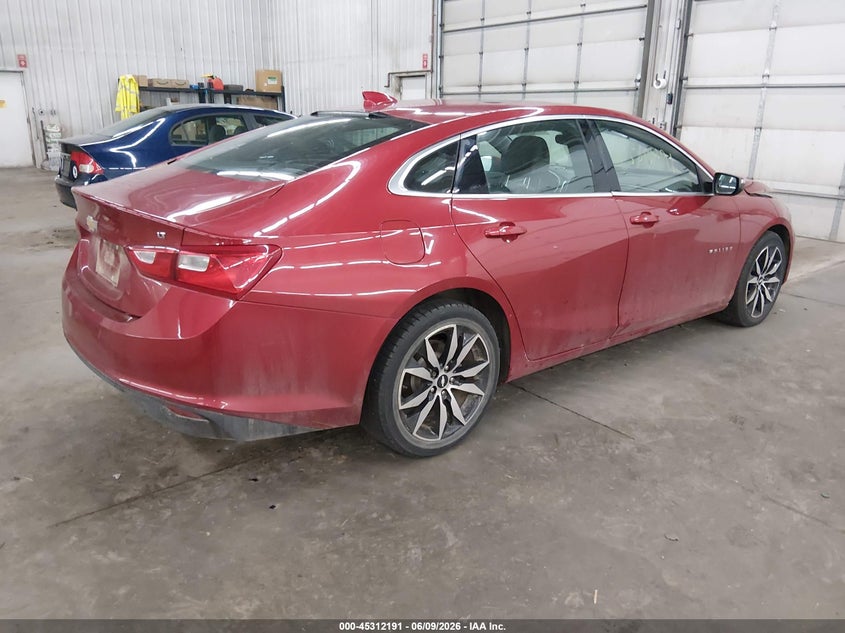 Vin: 1g1ze5st8gf227367, lot: 45810117, chevrolet malibu 1lt 20164