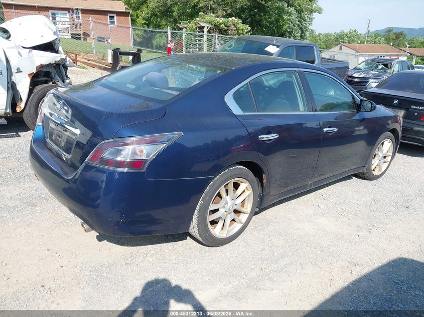 Vin: 1n4aa5ap0dc842678, lot: 45810139, nissan maxima 3.5 s 20134