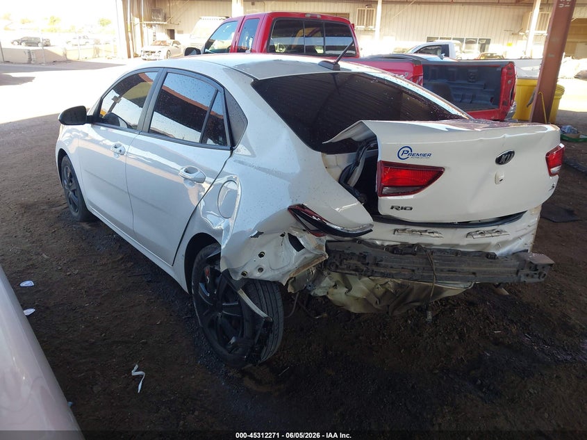 Vin: 3kpa24ad6me369451, lot: 45810197, kia rio s 20213