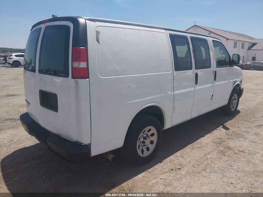 Vin: 1gcugadx5a1113318, lot: 45810212, chevrolet express 1500 work van 20104