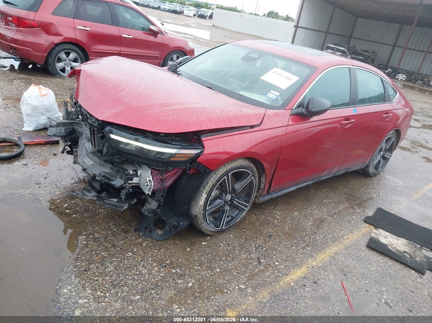 Vin: 1hgcy2f56pa035183, lot: 45810227, honda accord hybrid sport 20232