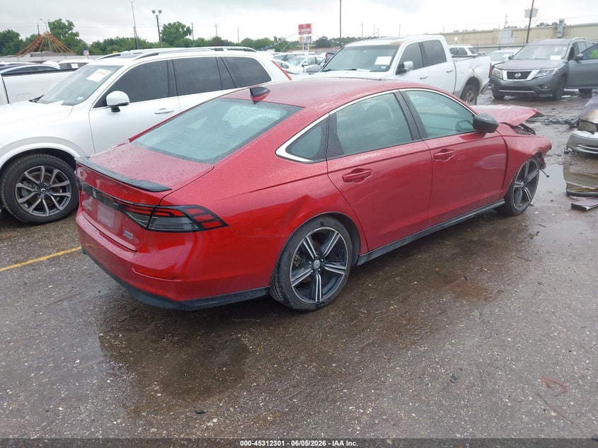 Vin: 1hgcy2f56pa035183, lot: 45810227, honda accord hybrid sport 20234
