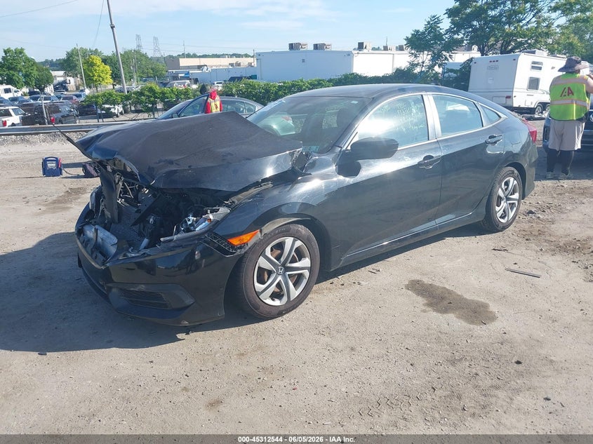 Vin: 19xfc2f56he206815, lot: 45810470, honda civic lx 20172