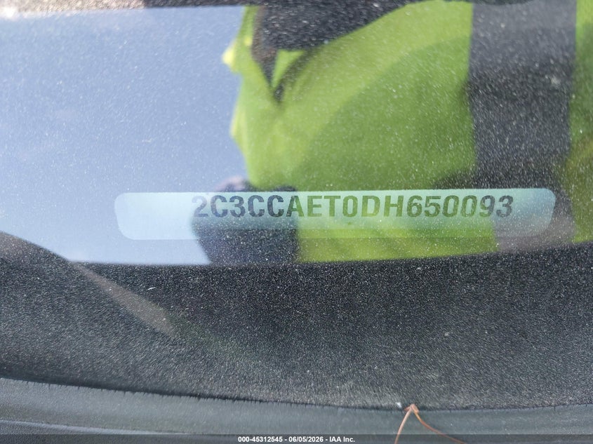 2013 Chrysler 300C VIN: 2C3CCAET0DH650093 Lot: 45312545