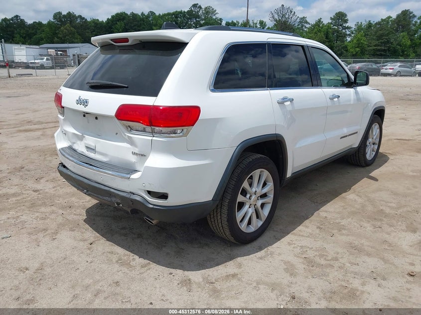 Vin: 1c4rjfbg6hc715506, lot: 45810502, jeep grand cherokee limited 4x4 20174