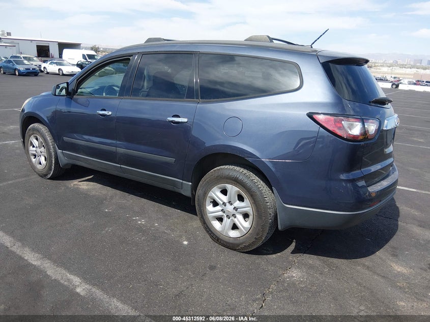 Vin: 1gnkrfed0ej139051, lot: 45810518, chevrolet traverse ls 20143