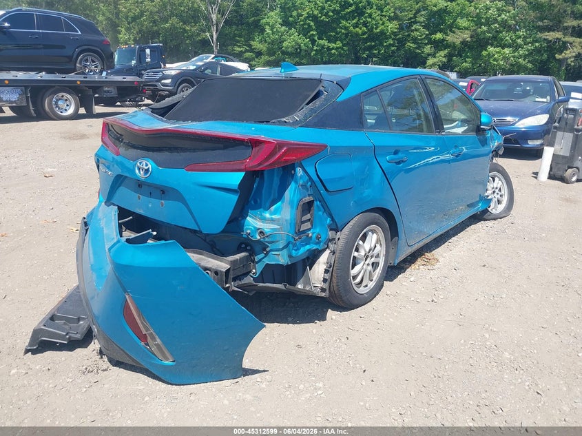 Vin: jtdkarfpxj3081667, lot: 45810524, toyota prius prime premium 20184