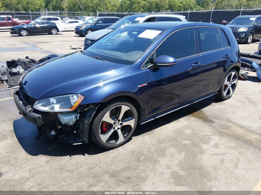 Vin: 3vw4t7au9fm059277, lot: 45810556, volkswagen golf gti 2.0t autobahn 4-door 20152