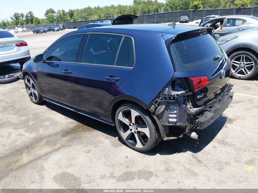 Vin: 3vw4t7au9fm059277, lot: 45810556, volkswagen golf gti 2.0t autobahn 4-door 20153