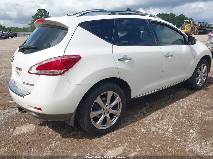 Vin: jn8az1mu2cw107988, lot: 45810569, nissan murano le 20124