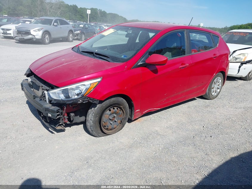 Vin: kmhct5aexgu295733, lot: 45810570, hyundai accent se 20162