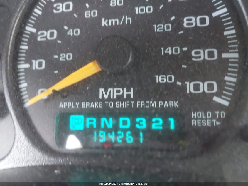2001 Chevrolet Suburban K1500 VIN: 1GNFK16TX1J205890 Lot: 45312670
