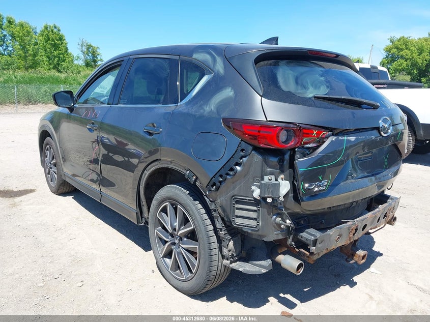 Vin: jm3kfbdm7j0315371, lot: 45810606, mazda cx-5 grand touring 20183
