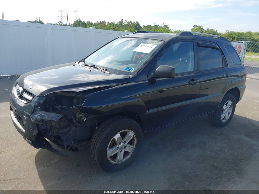 Vin: kndkgca39a7708058, lot: 45810607, kia sportage lx v6 20102