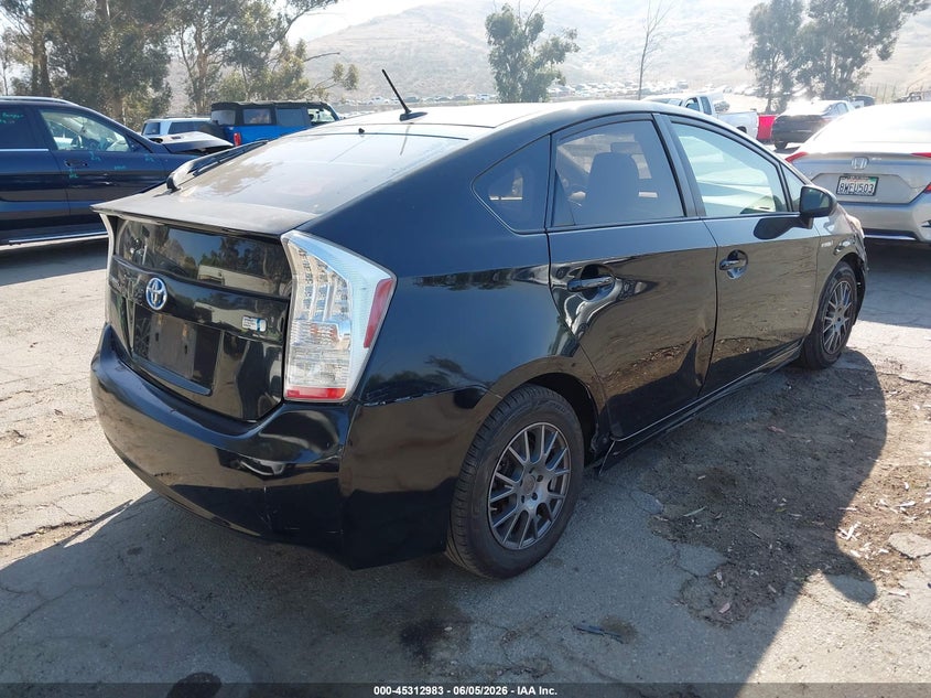 Vin: jtdkn3du5a1309225, lot: 45810909, toyota prius ii 20104