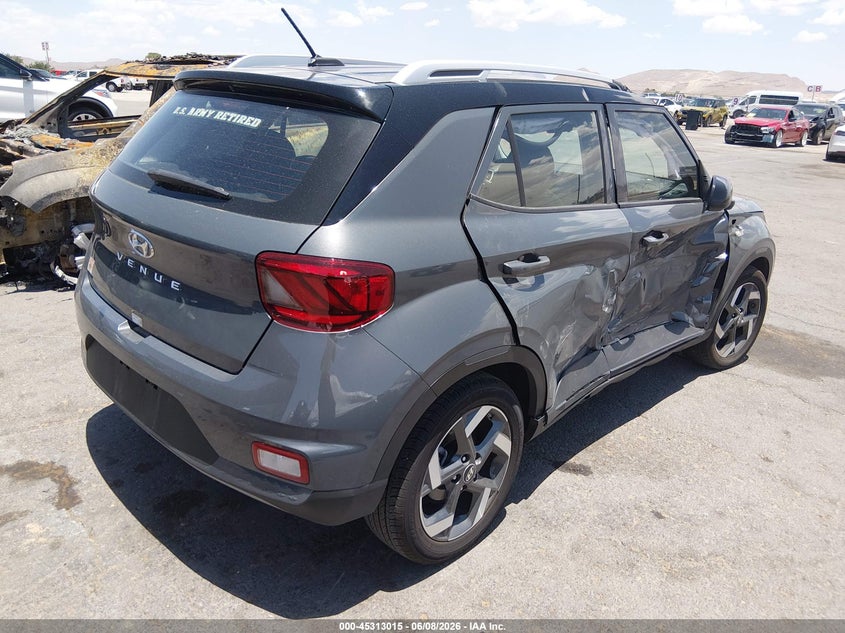 Vin: kmhrc8a37tu424483, lot: 45810941, hyundai venue sel w/two-tone roof 20264