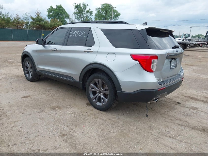 Vin: 1fmsk8dh1mgc06941, lot: 45810942, ford explorer xlt 20213