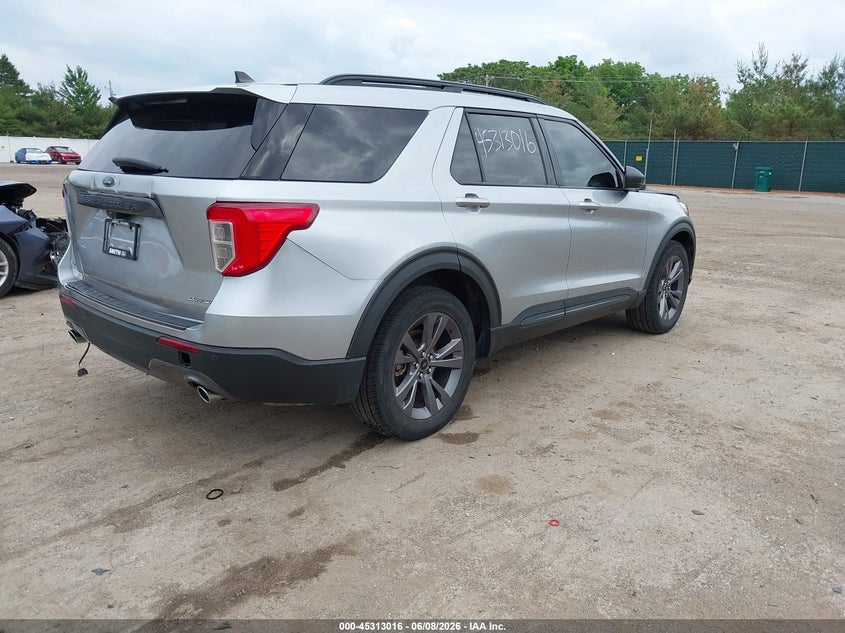 Vin: 1fmsk8dh1mgc06941, lot: 45810942, ford explorer xlt 20214