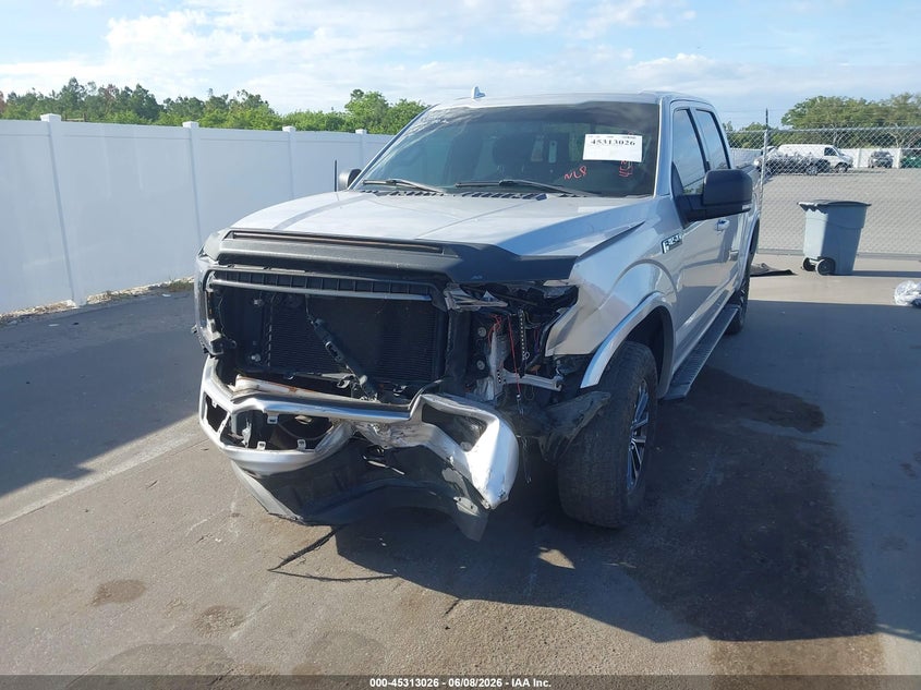 Vin: 1ftew1e57jfd55518, lot: 45810952, ford f-150 xlt 20182