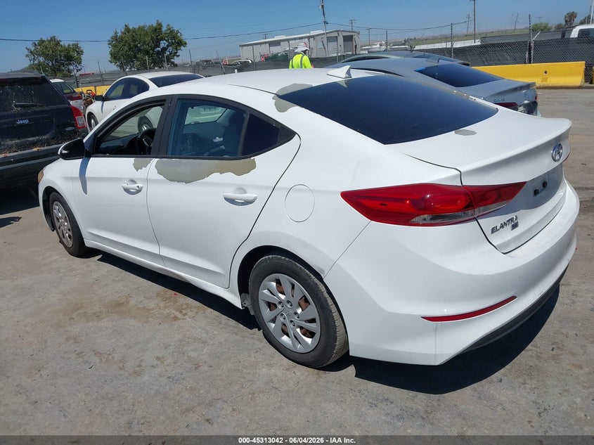 Vin: 5npd74lf2hh099391, lot: 45810968, hyundai elantra se 20173