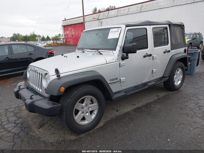 Vin: 1j4bb3h18al106921, lot: 45811004, jeep wrangler unlimited sport 20102