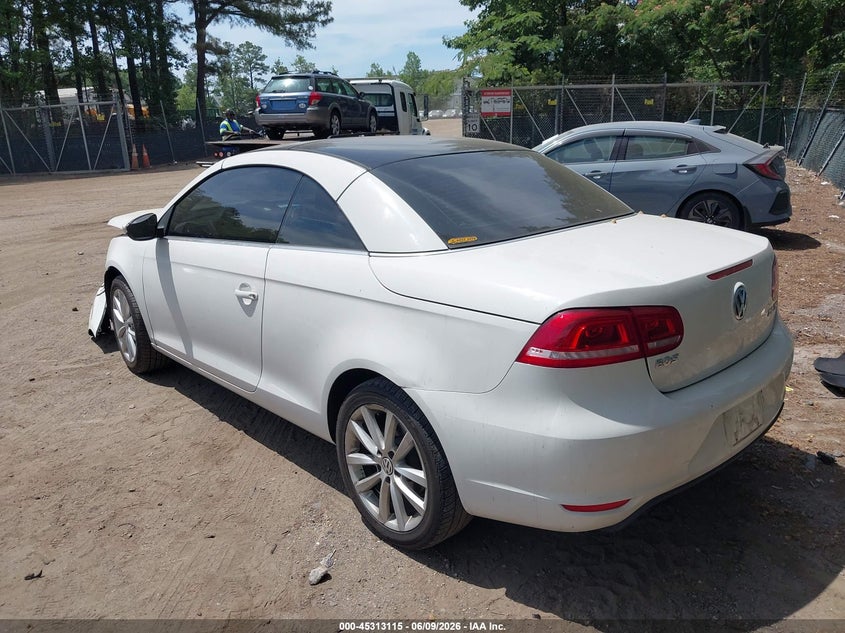 Vin: wvwbw7ah2cv000769, lot: 45811041, volkswagen eos komfort 20123