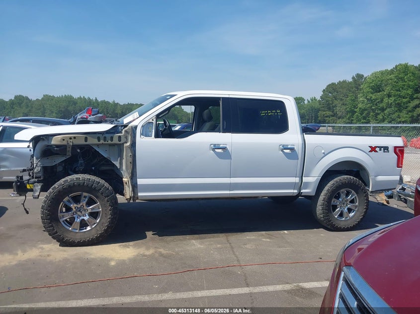 2017 Ford F-150 5.0 white Lot 111045313148 Vin 1FTEW1EF9HKE28155