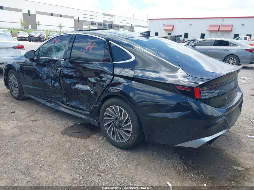 Vin: kmhl54jj8ra093799, lot: 45811132, hyundai sonata hybrid limited 20243