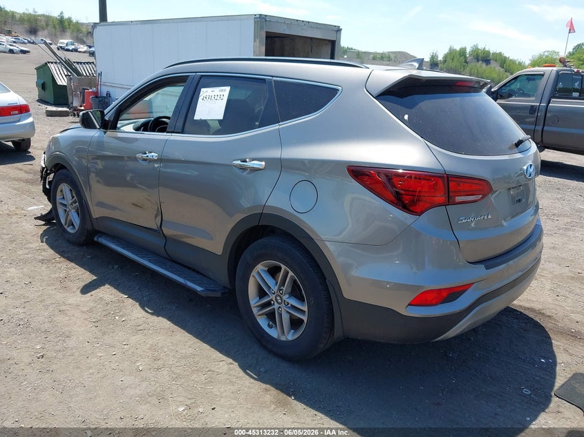 Vin: 5xyzudlb5hg445243, lot: 45811158, hyundai santa fe sport 2.4l 20173