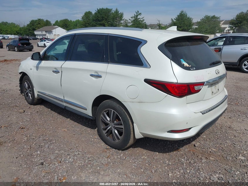 Vin: 5n1dl0mm9hc526915, lot: 45811183, infiniti qx60 20173