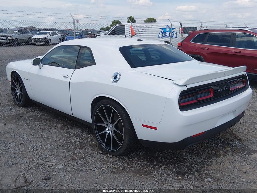 Vin: 2c3cdzbt1nh105618, lot: 45811196, dodge challenger r/t 20223