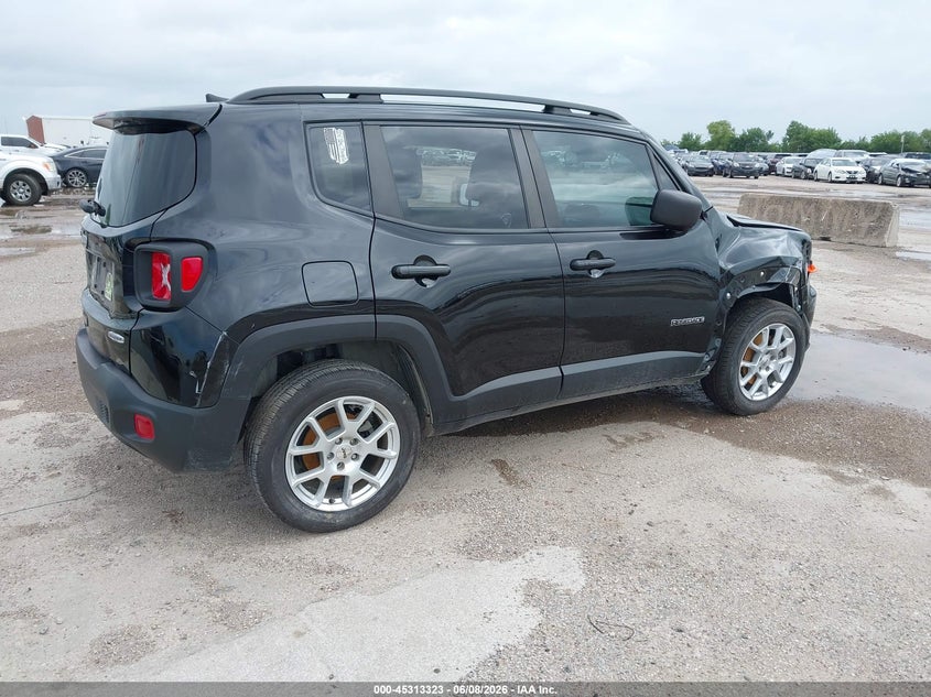 Vin: zacnjdb10npn80395, lot: 45811249, jeep renegade latitude 4x4 20224