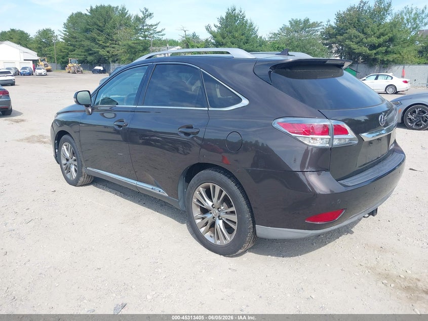 Vin: jtjbc1ba9d2057817, lot: 45811331, lexus rx 450h 20133