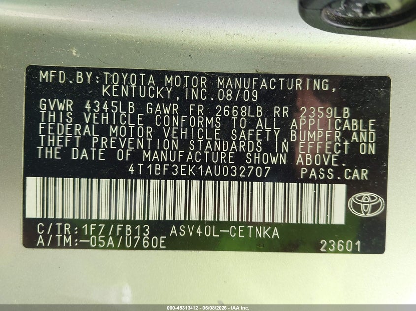 2010 Toyota Camry - вигляд 9