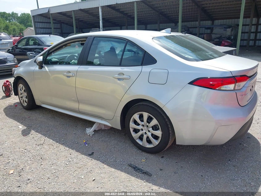 Vin: 5yfb4mde0sp309616, lot: 45811364, toyota corolla le 20253