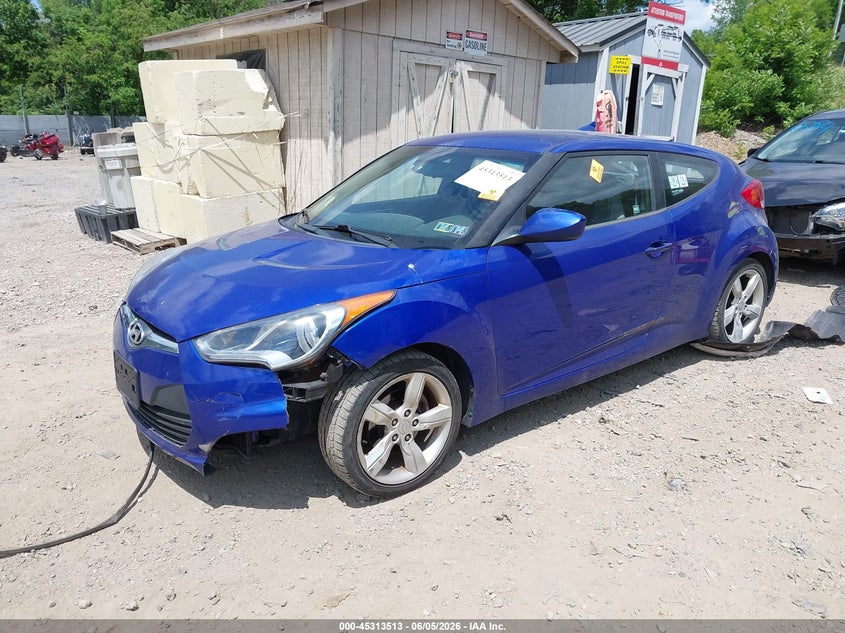 Vin: kmhtc6ad5cu034923, lot: 45811439, hyundai veloster base w/gray 20122