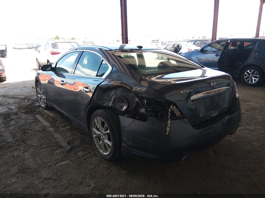 Vin: 1n4aa5ap0dc839859, lot: 45811457, nissan maxima 3.5 sv 20133