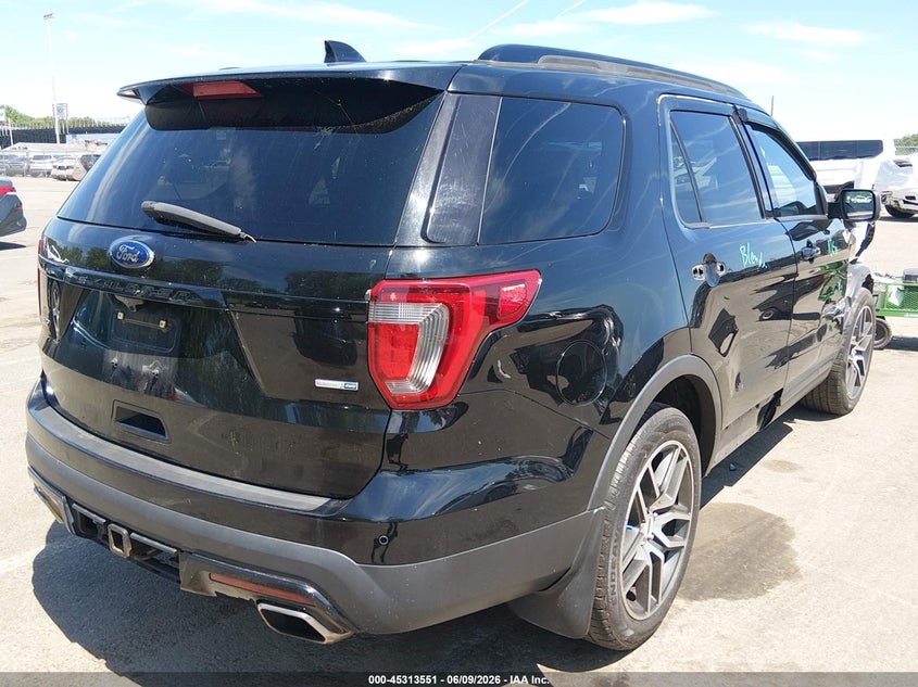 Vin: 1fm5k8gt0ggb82987, lot: 45811477, ford explorer sport 20164