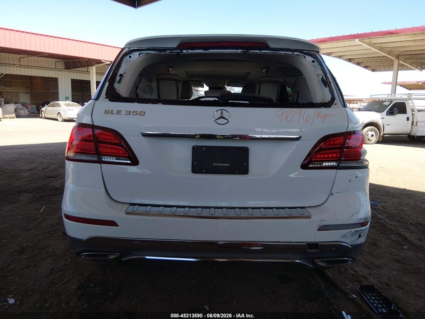 2016 Mercedes-Benz Gle 350 VIN: 4JGDA5JB3GA691567 Lot: 45313590