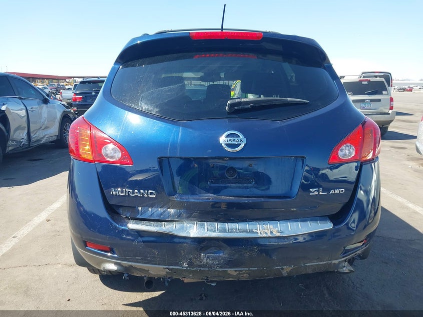 2009 Nissan Murano Sl VIN: JN8AZ18W89W214905 Lot: 45313628