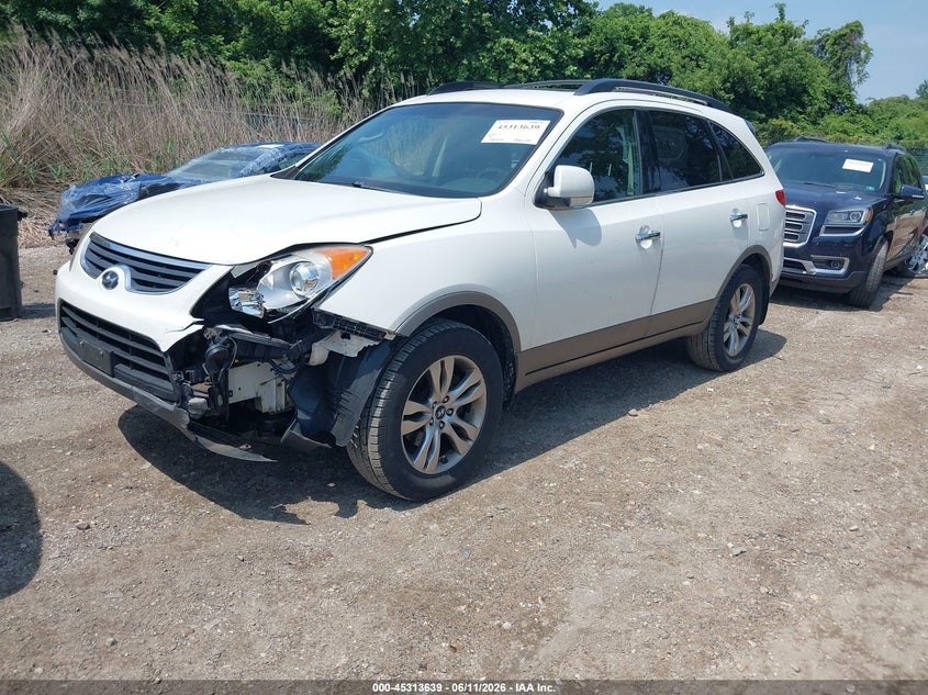 Vin: km8nudcc6cu186255, lot: 45811565, hyundai veracruz limited 20122