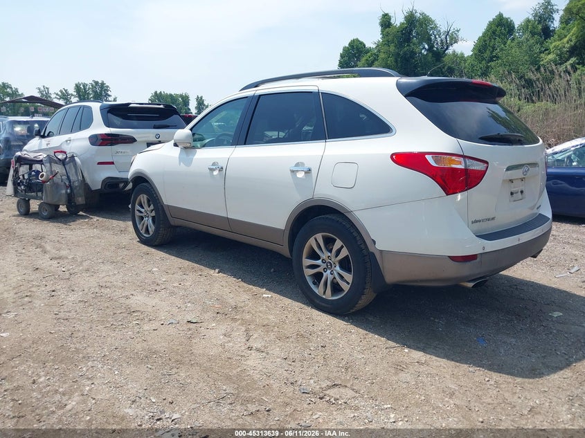Vin: km8nudcc6cu186255, lot: 45811565, hyundai veracruz limited 20123