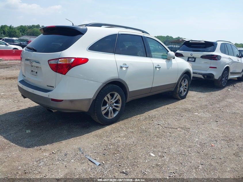 Vin: km8nudcc6cu186255, lot: 45811565, hyundai veracruz limited 20124