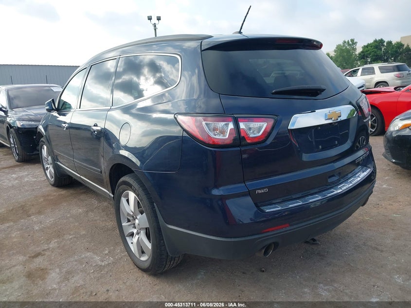Vin: 1gnkvjkd4fj387906, lot: 45811637, chevrolet traverse ltz 20153