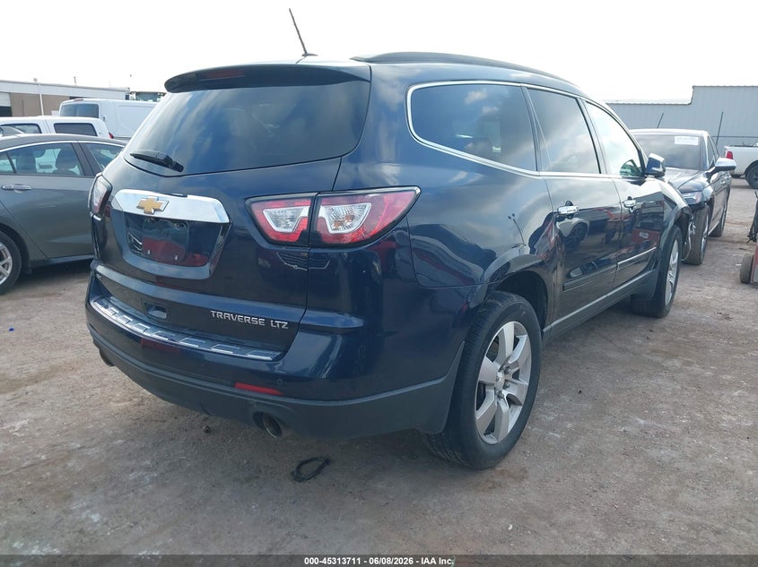 Vin: 1gnkvjkd4fj387906, lot: 45811637, chevrolet traverse ltz 20154