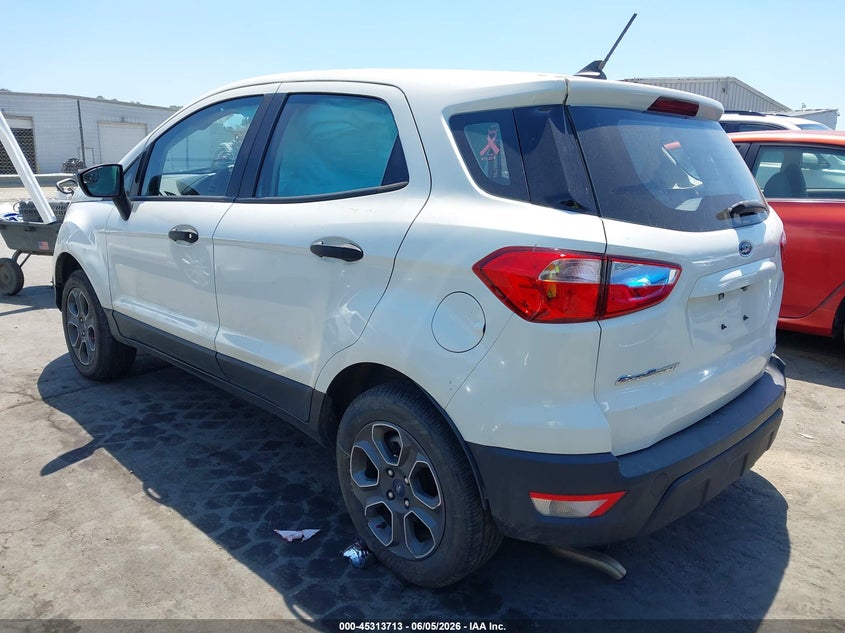 Vin: maj6s3fl4lc383571, lot: 45811639, ford ecosport s 20203