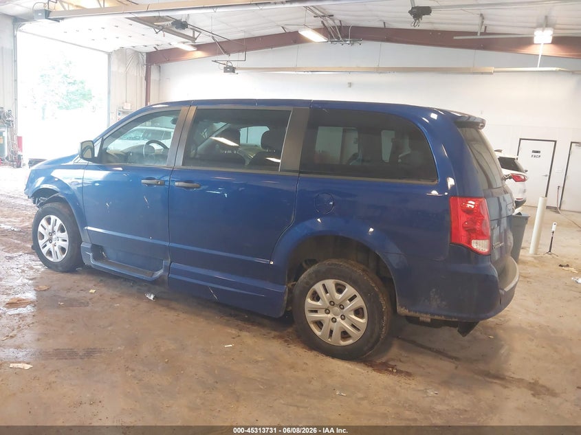 Vin: 2c4rdgbg2kr624146, lot: 45811657, dodge grand caravan se 20193