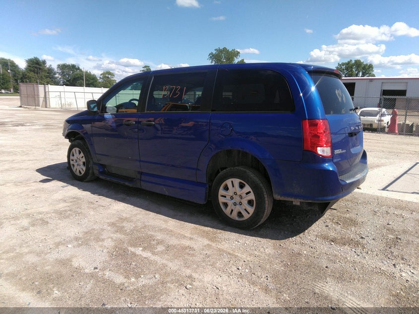 Vin: 2c4rdgbg2kr624146, lot: 45811657, dodge grand caravan se 20193