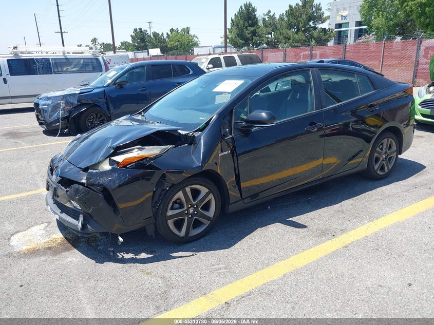 Vin: jtdkarfu1k3086991, lot: 45811706, toyota prius xle 20192